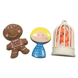 Gen X  Vtg 1970s Avon Pin Pals Lot of  Fragrance Glace  Pins and Bird Cage